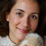 Sinead Fraser with her adopted rabbit